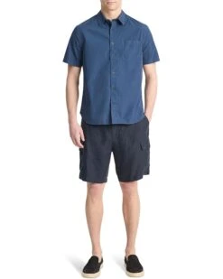 Vince Garment Dye Poplin S/S | Shirts & Tops -Classy Shoe Shop 61IcRC2lKL. AC SR736920