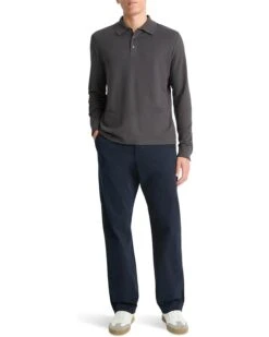 Vince Pima Pique Long Sleeve Polo | Shirts & Tops -Classy Shoe Shop 61J7zzYthfL. AC SR736920