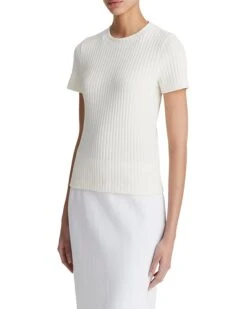 Vince Rib Short Sleeve Crew | Shirts & Tops -Classy Shoe Shop 61a6aMRRjvL. AC SR736920