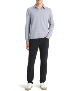 Vince Double Face Long Sleeve Polo | Shirts & Tops -Classy Shoe Shop 61b3LdSMDL. AC SR736920