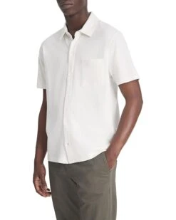 Vince Sueded Jersey S/S Button Down | Shirts & Tops