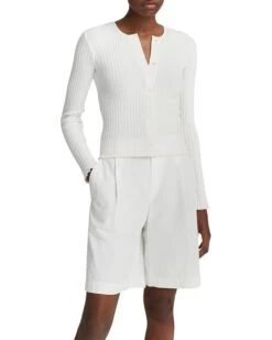 Vince Rib Long Sleeve Novelty Top | Sweaters