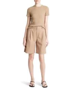 Vince Rib Short Sleeve Crew | Shirts & Tops -Classy Shoe Shop 61stJr4vQmL. AC SR736920