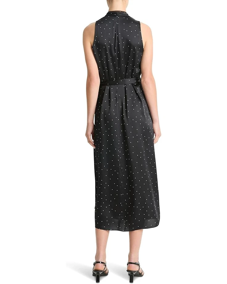 Vince Dot Wrap Dress w/ Paneled Chiffon | Dresses 4 Vince Dot Wrap Dress w/ Paneled Chiffon | Dresses - Image 2