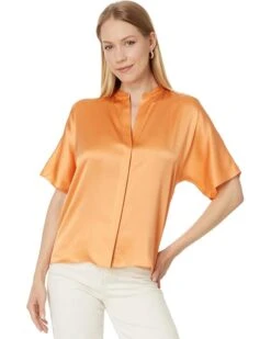 Vince Short Sleeve Dolman Button Down Blouse | Shirts & Tops