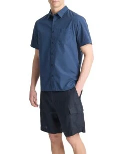 Vince Garment Dye Poplin S/S | Shirts & Tops