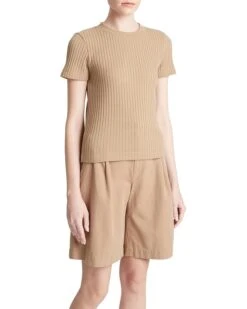 Vince Rib Short Sleeve Crew | Shirts & Tops
