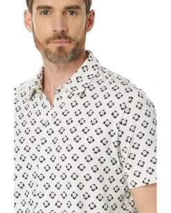 Vince Geo Floral Printed Short Sleeve Button-Down | Shirts & Tops -Classy Shoe Shop 812Oliu1NVL. AC SR736920