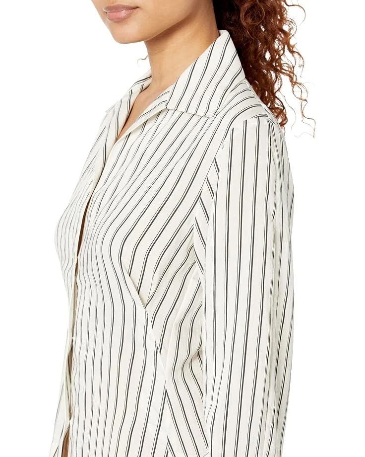 Vince Double Stripe Shaped Long Sleeve Blouse | Shirts & Tops 5 Vince Double Stripe Shaped Long Sleeve Blouse | Shirts & Tops - Image 3