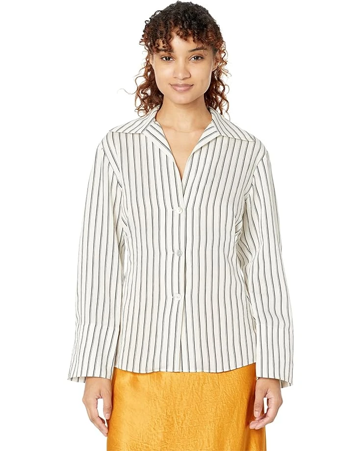 Vince Double Stripe Shaped Long Sleeve Blouse | Shirts & Tops 3 Vince Double Stripe Shaped Long Sleeve Blouse | Shirts & Tops